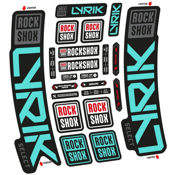 Rock Shox Lyrik Select 2023 Pegatinas en vinilo adhesivo Horquilla (22)