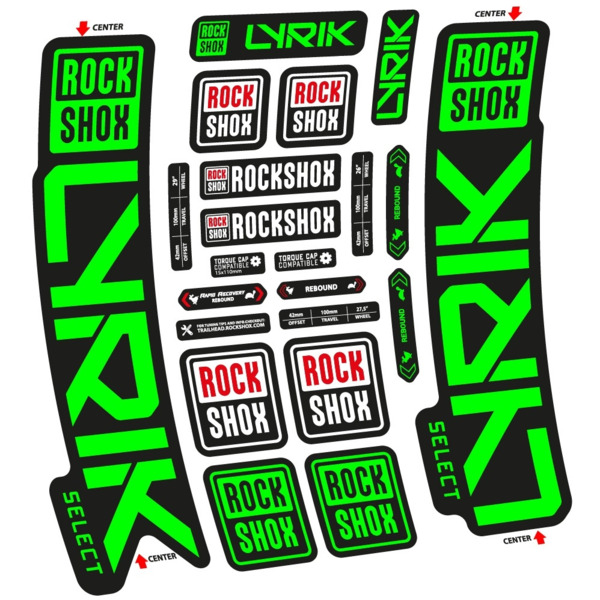 Rock Shox Lyrik Select 2023 Pegatinas en vinilo adhesivo Horquilla (23)