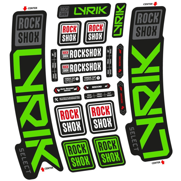 Rock Shox Lyrik Select 2023 Pegatinas en vinilo adhesivo Horquilla (24)