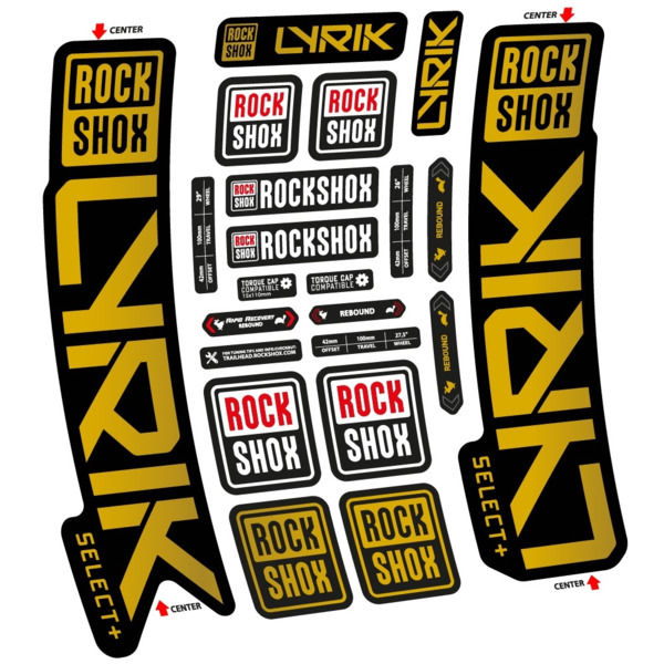 Rock Shox Lyrik Select Plus 2023 Pegatinas en vinilo adhesivo Horquilla (1)