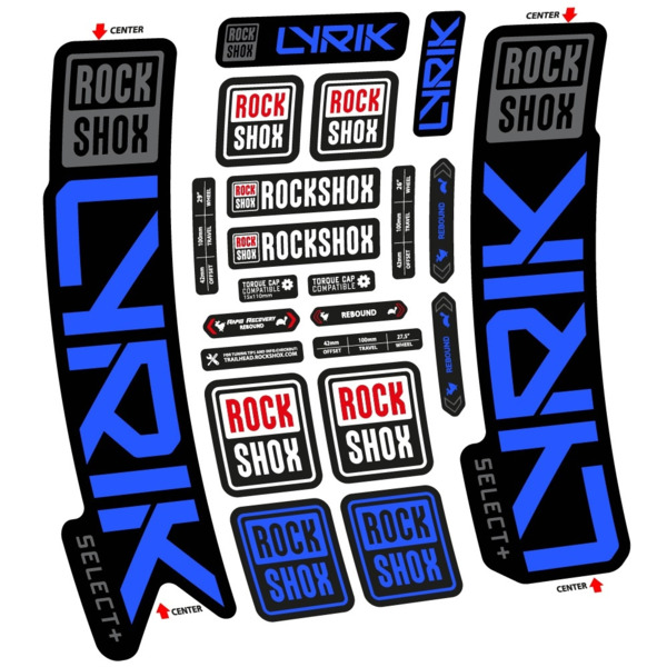Rock Shox Lyrik Select Plus 2023 Pegatinas en vinilo adhesivo Horquilla (5)