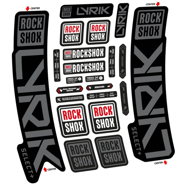 Rock Shox Lyrik Select Plus 2023 Pegatinas en vinilo adhesivo Horquilla (7)