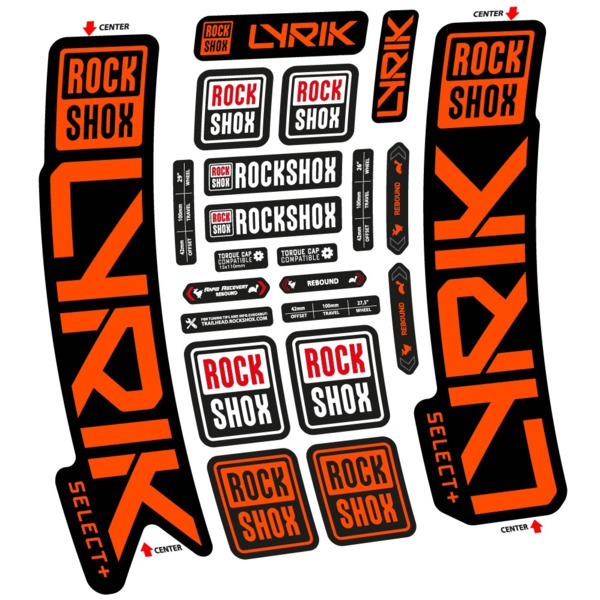 Rock Shox Lyrik Select Plus 2023 Pegatinas en vinilo adhesivo Horquilla (10)