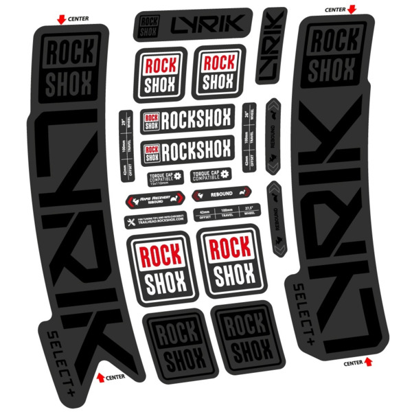 Rock Shox Lyrik Select Plus 2023 Pegatinas en vinilo adhesivo Horquilla (12)