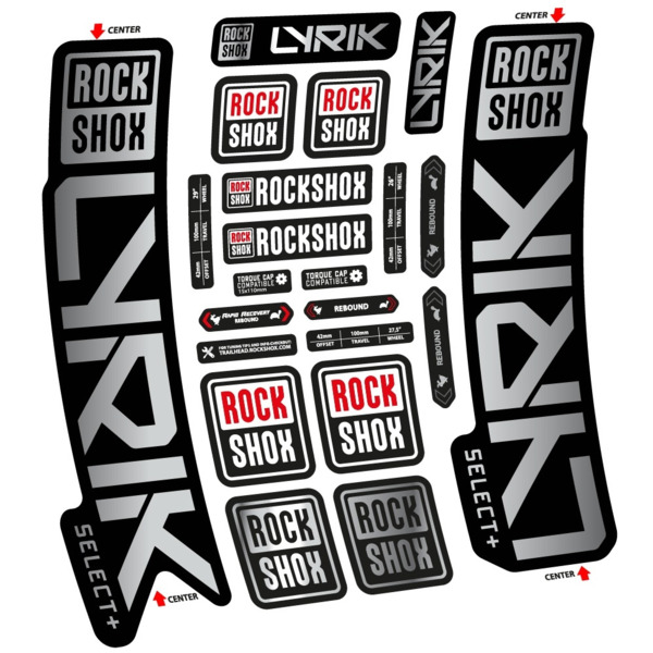 Rock Shox Lyrik Select Plus 2023 Pegatinas en vinilo adhesivo Horquilla (16)