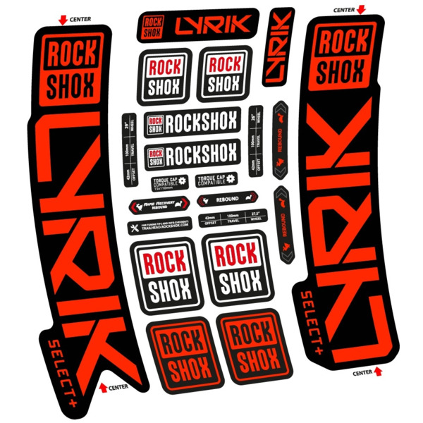 Rock Shox Lyrik Select Plus 2023 Pegatinas en vinilo adhesivo Horquilla (18)