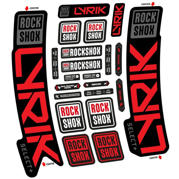 Rock Shox Lyrik Select Plus 2023 Pegatinas en vinilo adhesivo Horquilla (19)