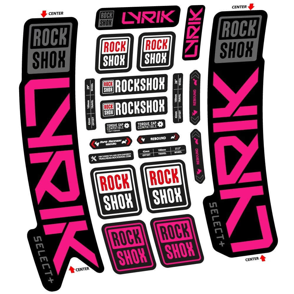 Pegatinas para Rock Shox Lyrik Select Plus 2023 en vinilo