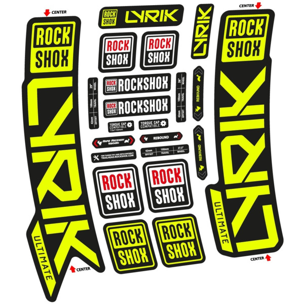 Rock Shox Lyrik Ultimate 2023 Pegatinas en vinilo adhesivo Horquilla (2)