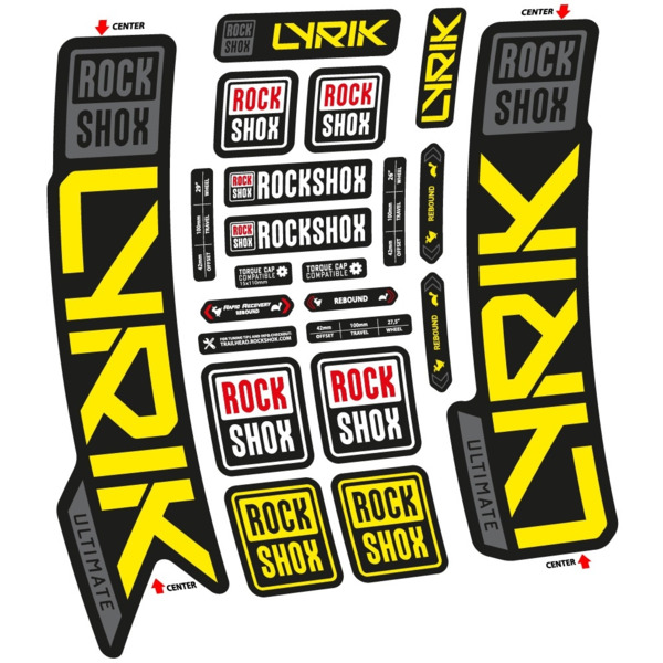 Rock Shox Lyrik Ultimate 2023 Pegatinas en vinilo adhesivo Horquilla (3)
