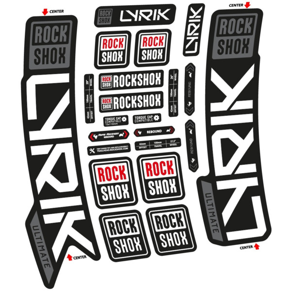 Rock Shox Lyrik Ultimate 2023 Pegatinas en vinilo adhesivo Horquilla (6)