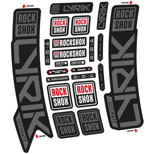 Rock Shox Lyrik Ultimate 2023 Pegatinas en vinilo adhesivo Horquilla (7)