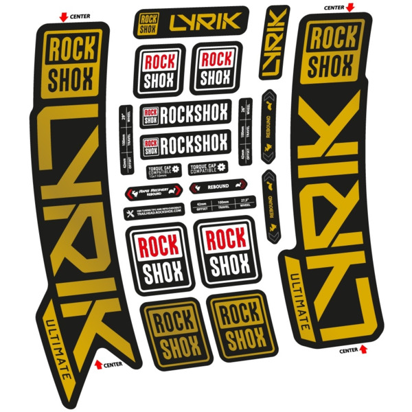 Rock Shox Lyrik Ultimate 2023 Pegatinas en vinilo adhesivo Horquilla (13)