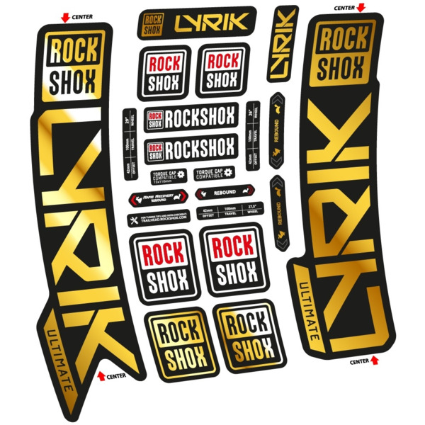 Rock Shox Lyrik Ultimate 2023 Pegatinas en vinilo adhesivo Horquilla (14)