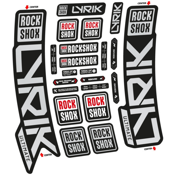 Rock Shox Lyrik Ultimate 2023 Pegatinas en vinilo adhesivo Horquilla (15)