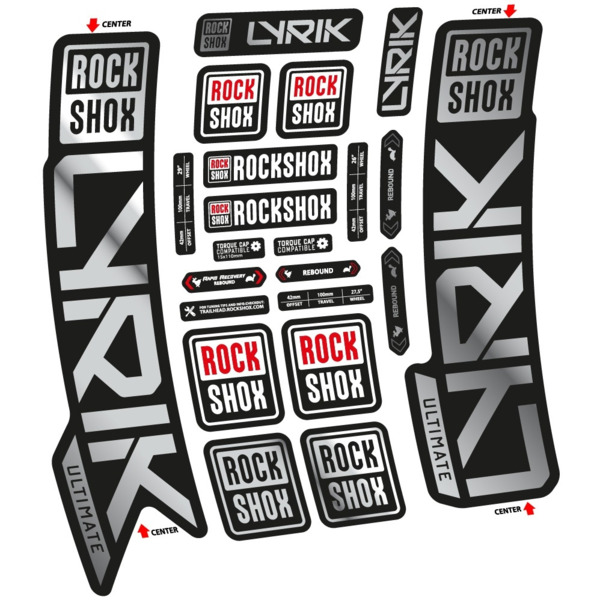 Rock Shox Lyrik Ultimate 2023 Pegatinas en vinilo adhesivo Horquilla (16)