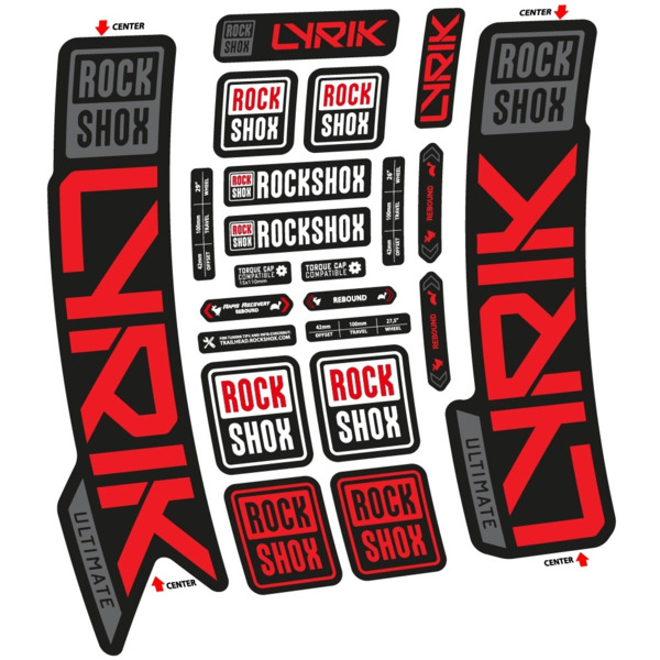 Rock Shox Lyrik Ultimate 2023 Pegatinas en vinilo adhesivo Horquilla (19)