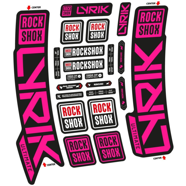 Rock Shox Lyrik Ultimate 2023 Pegatinas en vinilo adhesivo Horquilla (20)