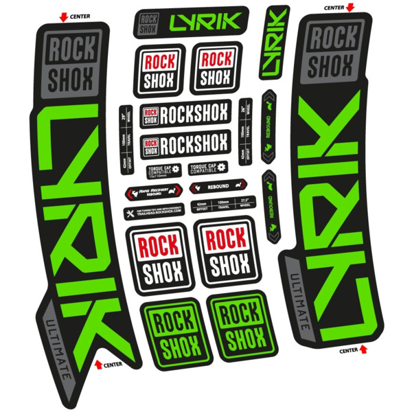 Rock Shox Lyrik Ultimate 2023 Pegatinas en vinilo adhesivo Horquilla (24)