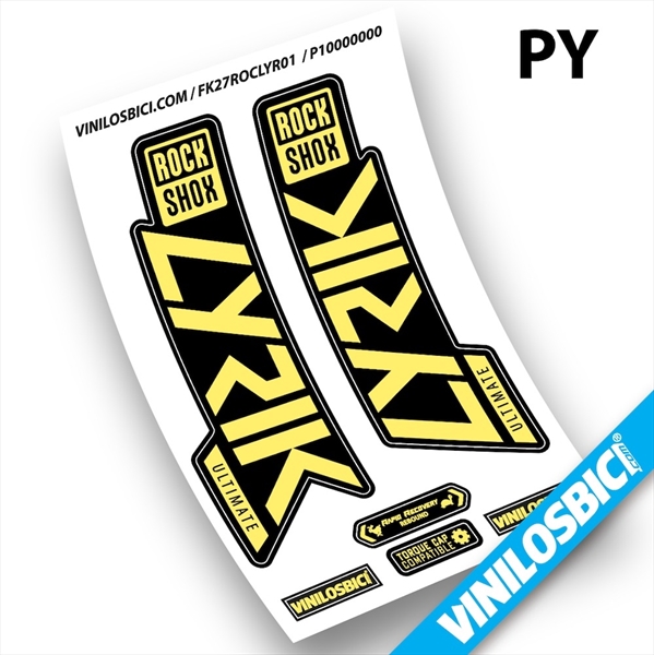 Rock Shox Lyrik Ultimate 2019-2020 pegatinas en vinilo adhesivo horquilla (1)