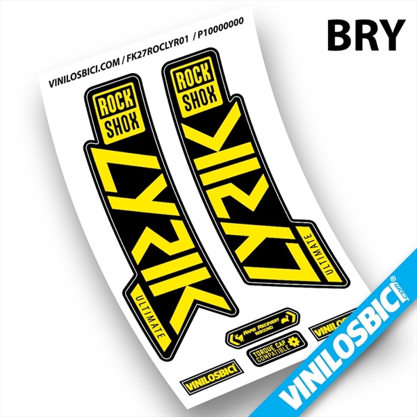 Rock Shox Lyrik Ultimate 2019-2020 pegatinas en vinilo adhesivo horquilla (3)