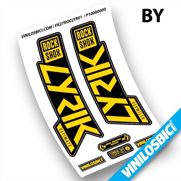 Rock Shox Lyrik Ultimate 2019-2020 pegatinas en vinilo adhesivo horquilla (4)