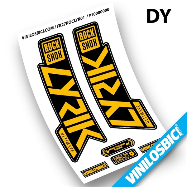 Rock Shox Lyrik Ultimate 2019-2020 pegatinas en vinilo adhesivo horquilla (5)
