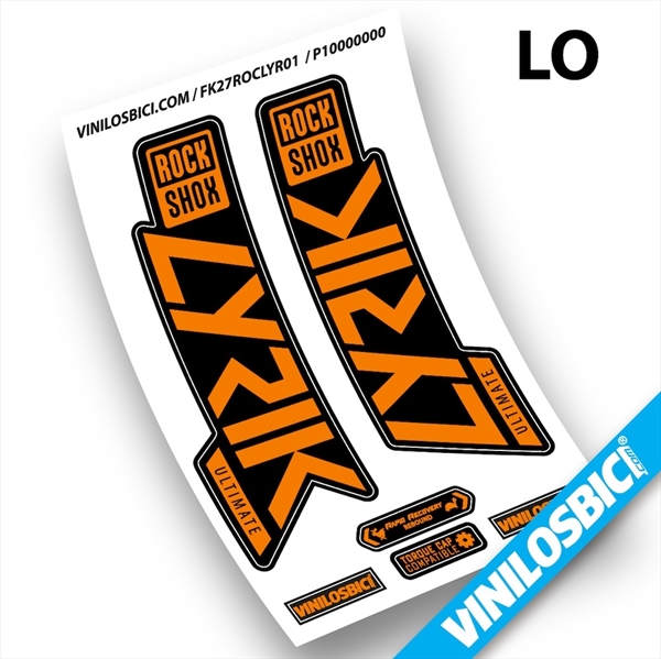 Rock Shox Lyrik Ultimate 2019-2020 pegatinas en vinilo adhesivo horquilla (7)