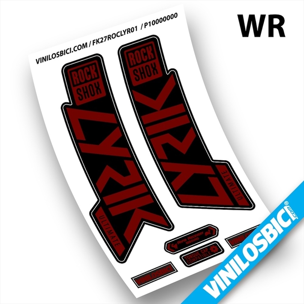Rock Shox Lyrik Ultimate 2019-2020 pegatinas en vinilo adhesivo horquilla (15)