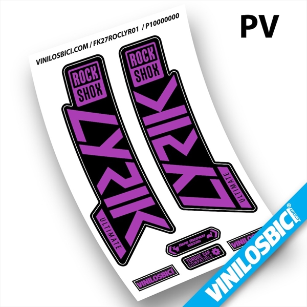 Rock Shox Lyrik Ultimate 2019-2020 pegatinas en vinilo adhesivo horquilla (19)