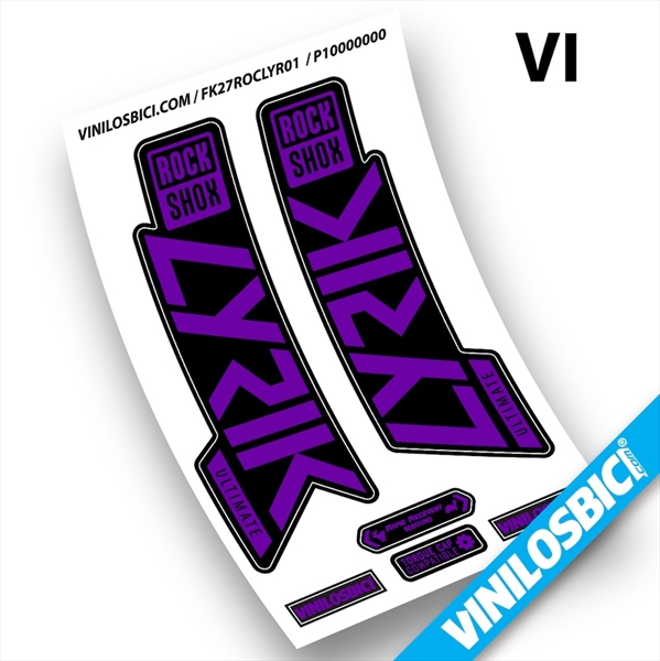 Rock Shox Lyrik Ultimate 2019-2020 pegatinas en vinilo adhesivo horquilla (20)