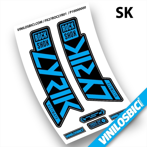 Rock Shox Lyrik Ultimate 2019-2020 pegatinas en vinilo adhesivo horquilla (27)