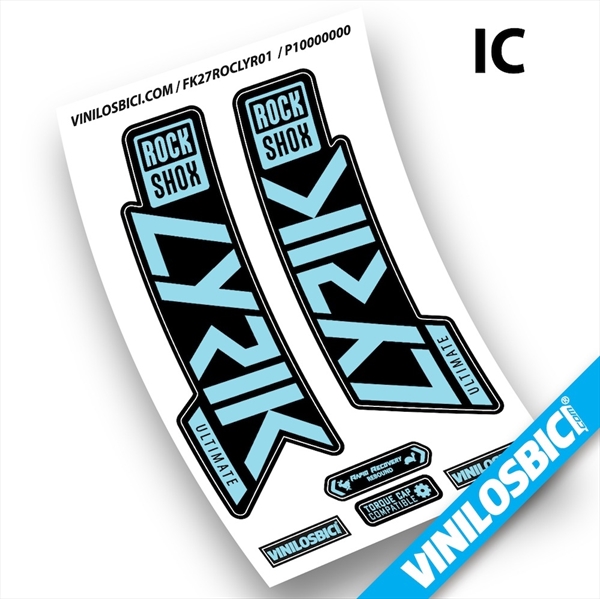 Rock Shox Lyrik Ultimate 2019-2020 pegatinas en vinilo adhesivo horquilla (28)