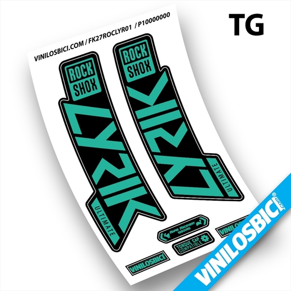 Rock Shox Lyrik Ultimate 2019-2020 pegatinas en vinilo adhesivo horquilla (31)