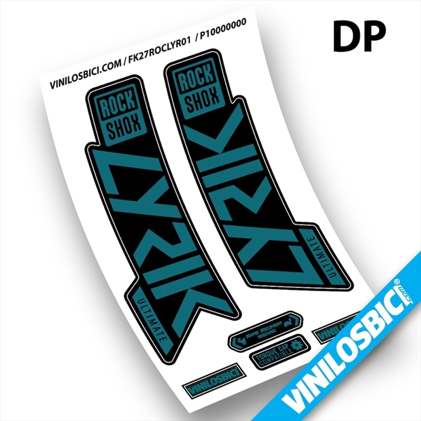 Rock Shox Lyrik Ultimate 2019-2020 pegatinas en vinilo adhesivo horquilla (33)