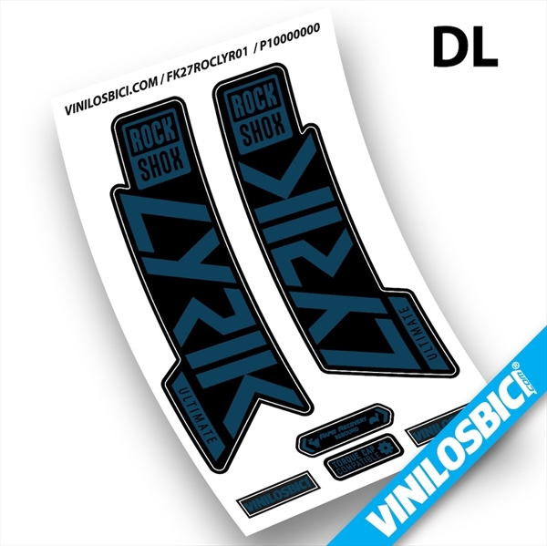 Rock Shox Lyrik Ultimate 2019-2020 pegatinas en vinilo adhesivo horquilla (34)