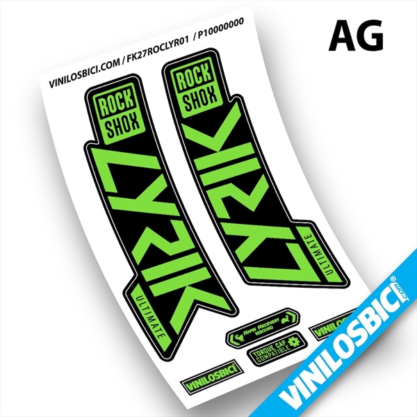 Rock Shox Lyrik Ultimate 2019-2020 pegatinas en vinilo adhesivo horquilla (40)