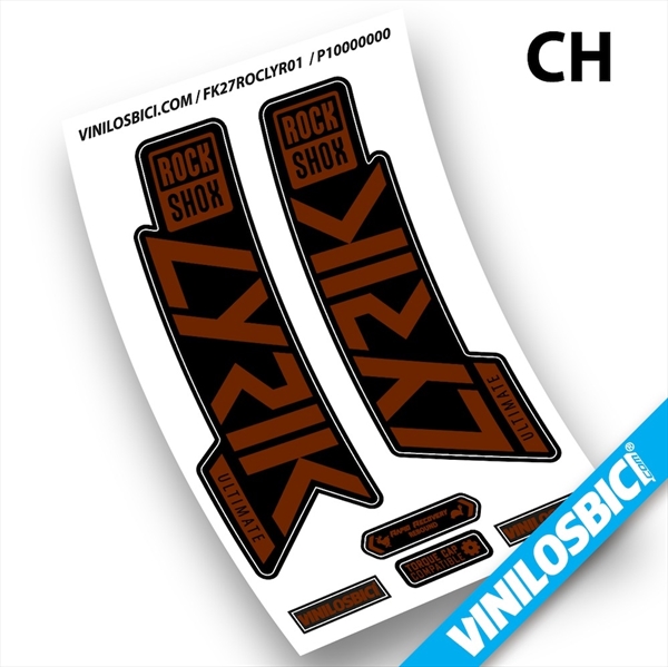 Rock Shox Lyrik Ultimate 2019-2020 pegatinas en vinilo adhesivo horquilla (44)