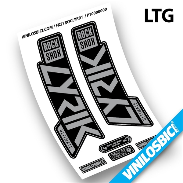 Rock Shox Lyrik Ultimate 2019-2020 pegatinas en vinilo adhesivo horquilla (45)
