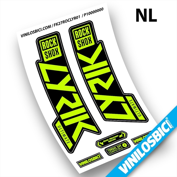 Rock Shox Lyrik Ultimate 2019-2020 pegatinas en vinilo adhesivo horquilla (50)