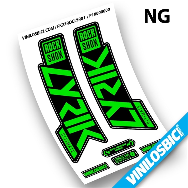 Rock Shox Lyrik Ultimate 2019-2020 pegatinas en vinilo adhesivo horquilla (52)