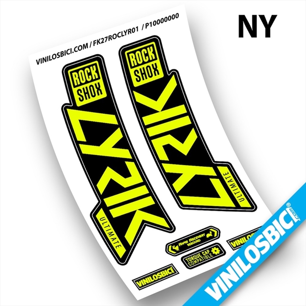 Rock Shox Lyrik Ultimate 2019-2020 pegatinas en vinilo adhesivo horquilla (58)
