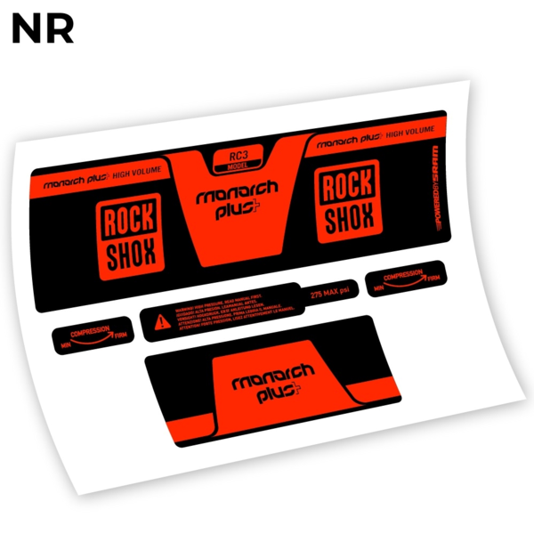 Rock Shox Monarch Plus High Volume 2014 pegatinas en vinilo adhesivo amortiguador (15)