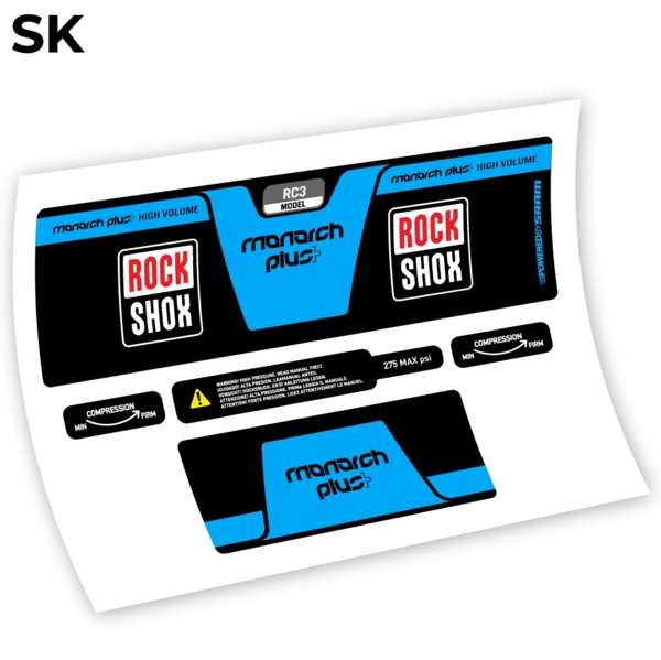 Rock Shox Monarch Plus High Volume 2014 pegatinas en vinilo adhesivo amortiguador (19)