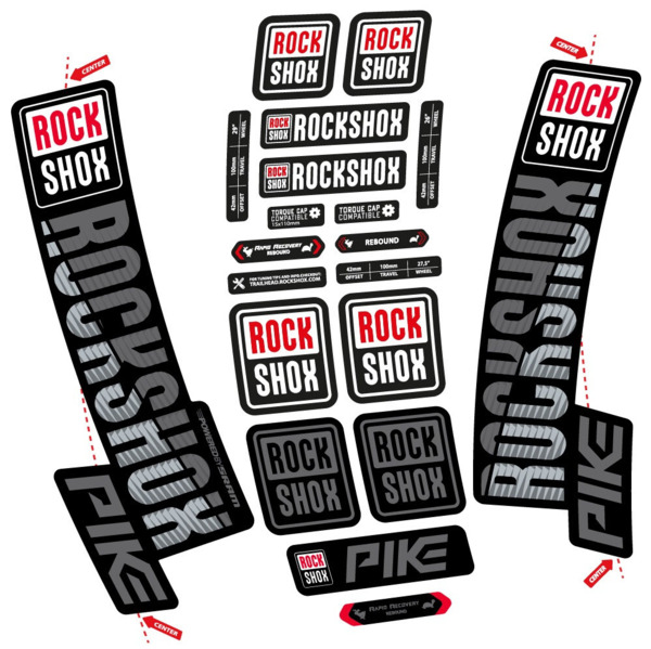 Rock Shox Pike 2018 Pegatinas en vinilo adhesivo Horquilla (7)