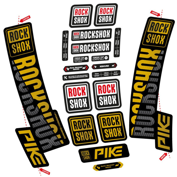 Rock Shox Pike 2018 Pegatinas en vinilo adhesivo Horquilla (13)
