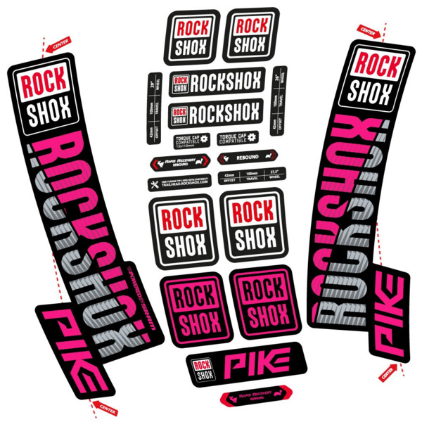 Rock Shox Pike 2018 Pegatinas en vinilo adhesivo Horquilla (21)