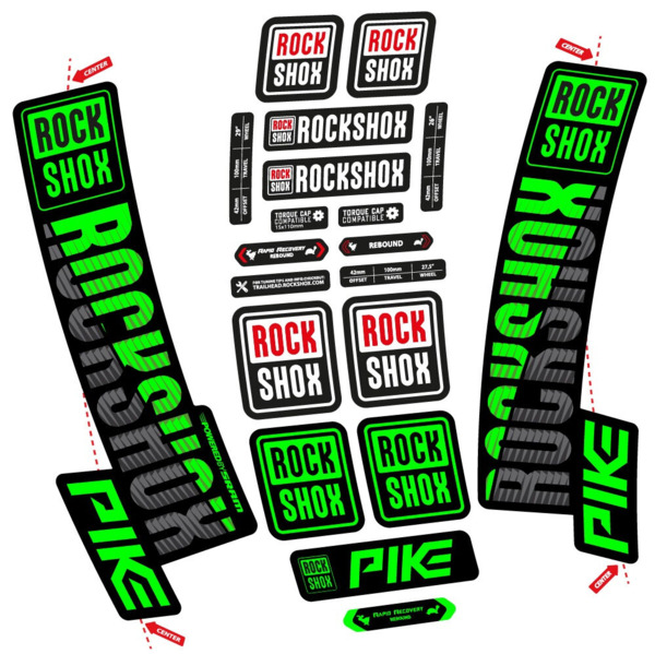 Rock Shox Pike 2018 Pegatinas en vinilo adhesivo Horquilla (23)
