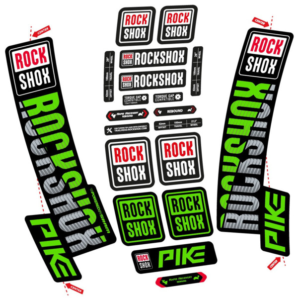 Rock Shox Pike 2018 Pegatinas en vinilo adhesivo Horquilla (24)