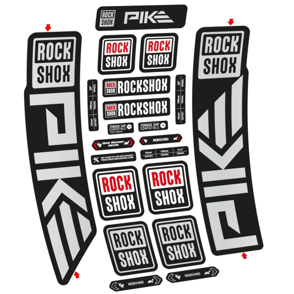 Rock Shox Pike 2023 Pegatinas en vinilo adhesivo Horquilla (15)
